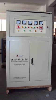 供应SBW-200KVA三相全自动补偿电力稳压器-上海祥优电器设备制造